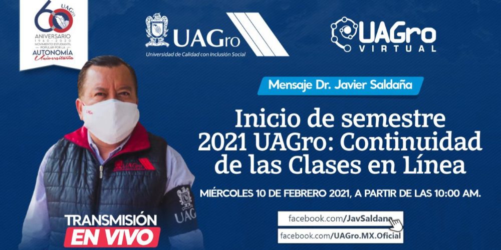 Llama el rector Javier Saldaña a proteger la salud de los Universitarios, en el inicio virtual del semestre.