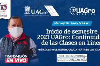 Llama el rector Javier Saldaña a proteger la salud de los Universitarios, en el inicio virtual del semestre.
