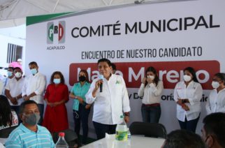Reconoce Mario Moreno a la estructura priista de Acapulco