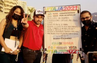 Va Ricardo Taja por una agenda verde a favor del medio ambiente en Acapulco.