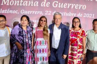 Gira de trabajo de Andres Manuel Lopez Obrador y la gobernadora Evelyn Salgado Pineda