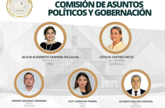Diputadas y diputados integrantes de la Comisión de Asuntos Políticos y Gobernación de la LXIII Legislatura al Congreso del Estado de Guerrero.
