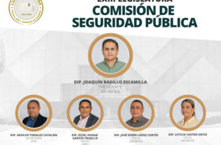 Diputadas y diputados integrantes de la Comisión de Seguridad Pública de la LXIII Legislatura al Congreso del Estado de Guerrero.