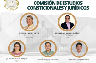 Diputadas y diputados integrantes de la Comisión de Estudios Constitucionales y Jurídicos de la LXIII Legislatura al Congreso del Estado de Guerrero.