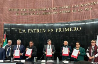 Firma de Convenio entre el Senado de la República y el Congreso de Guerrero