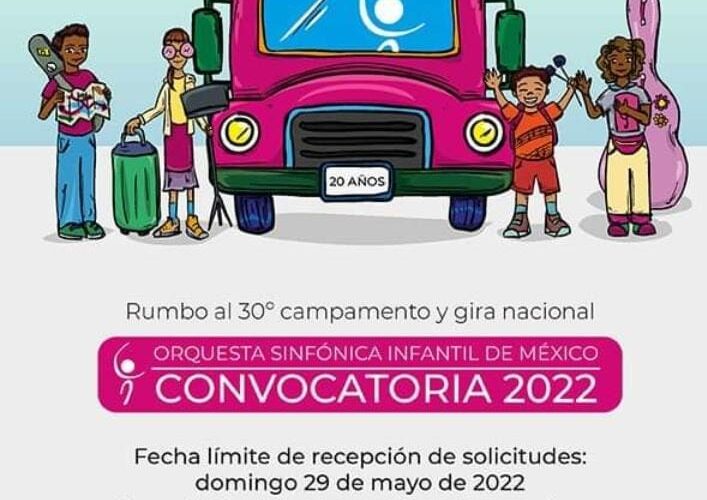 Convocan a niños y jóvenes a participar en la audición y selección para integrar la Orquesta Infantil de México