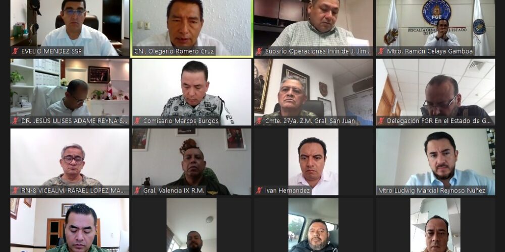 Atiende Mesa de Coordinación temas prioritarios de seguridad en Zihuatanejo y las regiones de Guerrero