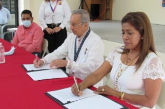 Firman convenio de colaboración el Instituto Estatal de Oftalmología y SUSPEG