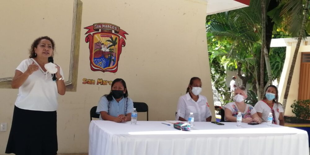 En el marco del Día Naranja la titular de la Semujer, Violeta Pino inauguró la oficina de la Dirección Municipal de la Mujer en San Marcos