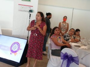 La Secretaria de la Mujer, Violeta Pino Girón asistió en representación de la Gobernadora Evelyn Salgado Pineda al foro “Violencia Vicaria