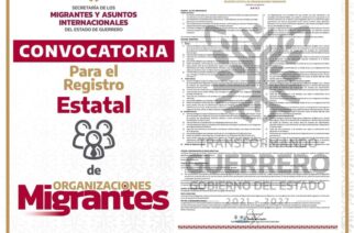 Convocatoria para el Registro Estatal de Organizaciones Migrantes