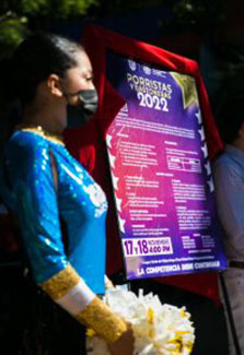 Presenta la titular de la SEJUVE la convocatoria para el concurso de porristas y bastoneras 2022