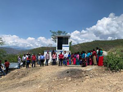 Construyó CAPASEG sistema de agua en Monte Gosen, municipio de Tlapa