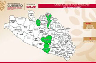 Reportan 17 casos activos de covid-19; Guerrero se ubica en el lugar 30 a nivel nacional