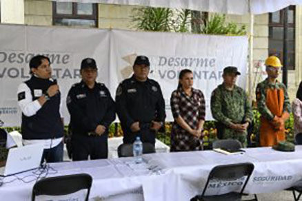 Se pone en marcha el programa de desarme voluntario en el municipio de Chilpancingo