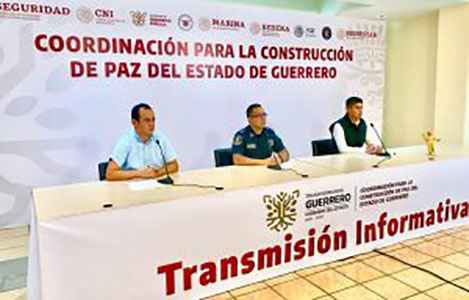 Detenciones, vehículos y armas aseguradas, resultados en seguridad y procuración de justicia en Guerrero