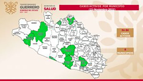 Reporta la Secretaría de Salud 84 casos activos de covid-19