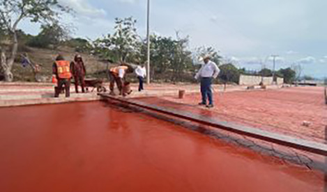 Al 90 por ciento la pavimentación del acceso a la comunidad de Tuliman en el municipio de Huitzuco de los Figueroa