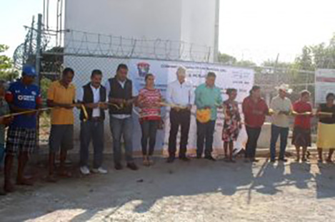 Entrega CAPASEG obras de agua potable en Chacalapa del Pacífico, San Marcos