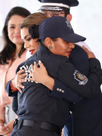 Reconoce Evelyn Salgado a la policía estatal como una institución sólida y eficiente al servicio del pueblo