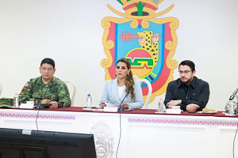 Reconoce Evelyn Salgado trabajo de las corporaciones de seguridad durante la sesión de la mesa de coordinación para la construcción de la paz