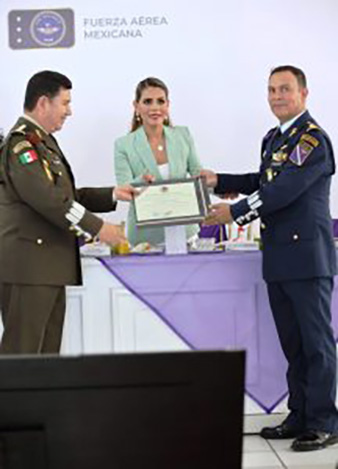 Abonamos a la construcción de la paz con diálogo, bienestar y justicia, de la mano de la fuerza aérea: Evelyn Salgado