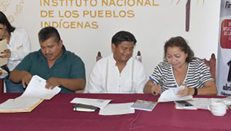 Atestigua SEMUJER firma de convenio que celebran el INPI y CRAC-PC