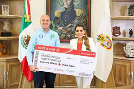 Entrega Evelyn Salgado apoyo a jóvenes seleccionados del programa Emergent Future Technology en Japón