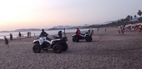 Grupo centauro de la policía estatal refuerza las acciones de protección ciudadana en Zihuatanejo