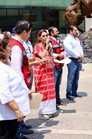 “La prevención es tarea de todas; no podemos evitar el desastre natural, pero sí podemos estar preparados”: Evelyn Salgado