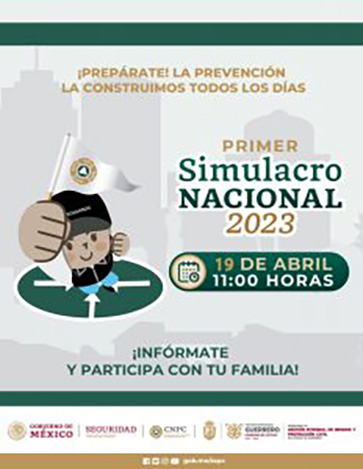 SGIRPCGRO invita a la población a participar en el Primer Simulacro Nacional 2023