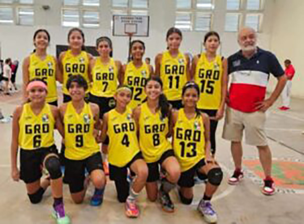 Guerrero logra dos primeros lugares en la Olimpiada Federada de Basquetbol