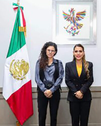 La gobernadora Evelyn Salgado Pineda sostuvo una reunión de trabajo con la secretaria de Gobernación Luisa María Alcalde Luján