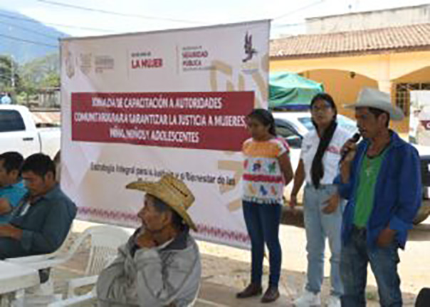 La Semujer y la CDHEG capacitaron autoridades comunitarias de la comunidad de Zitlaltepec, de Metlatonoc