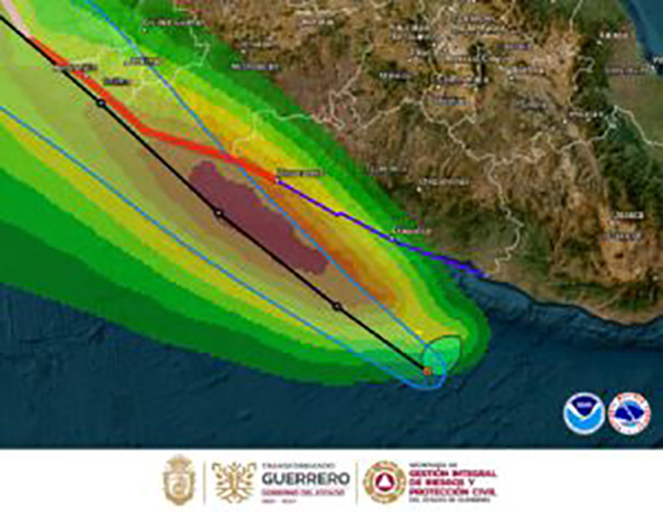 Se formó la Tormenta Tropical “Beatriz” frente a las costas de Guerrero