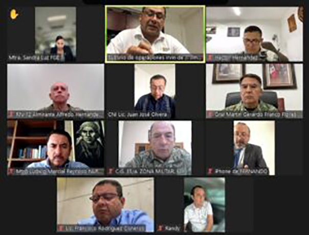 El secretario general de Gobierno Ludwig Marcial Reynoso Núñez encabezó los trabajos de la Mesa de Coordinación para la Construcción de la Paz