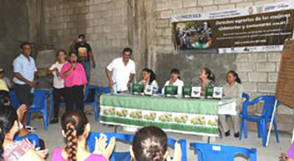 La SEMUJER realizó el Quinto taller Comunitario de los derechos Agrarios de las mujeres ejidatarias y Comuneras en La Palma