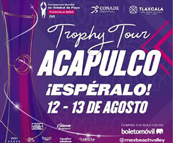 Recibirá Acapulco el Trophy Tour del Mundial de Voleibol de Playa 2023