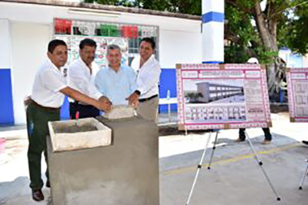 Inicia el IGIFE en Iguala construcción de edificio en la escuela primaria Braulio Rodríguez