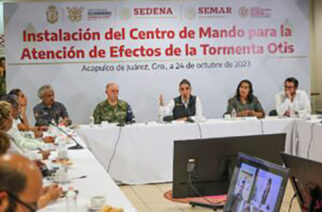 Instala la gobernadora Evelyn Salgado el Centro de Mando para la Atención de los Efectos del Huracán “Otis”