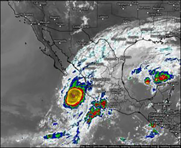La Tormenta Tropical “Max”, se degrado a Baja Presión Remanente, pero seguirá generando lluvias de baja intensidad: SGIRPCGRO