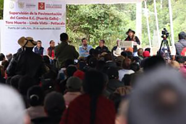 Todo el apoyo para la Sierra; trabajamos para lograr el desarrollo comunitario: Evelyn Salgado