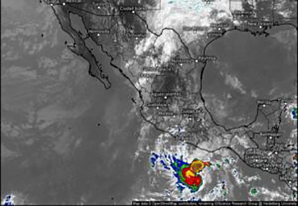 Tormenta Tropical “Otis” continúa su trayectoria hacia las costas de Guerrero