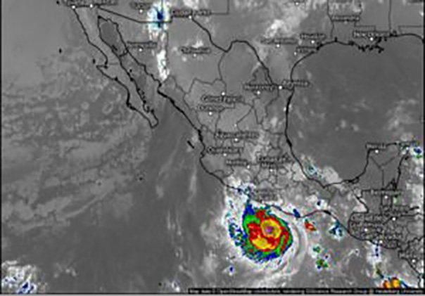 Tormenta Tropical “Otis” podría intensificarse a huracán categoría uno en las próximas horas