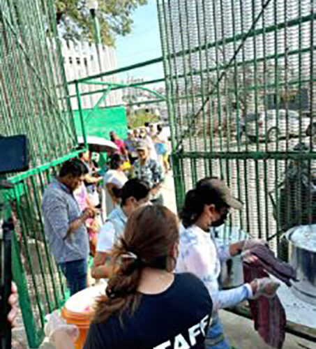 SEJUVE continuamos ofreciendo alimentos personas refugiadas