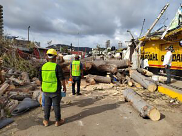 CAPASEG continua con los trabajo de remoción de escombros