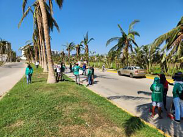 Bulevar de las Naciones al 80% libre de basura generada por “Otis”