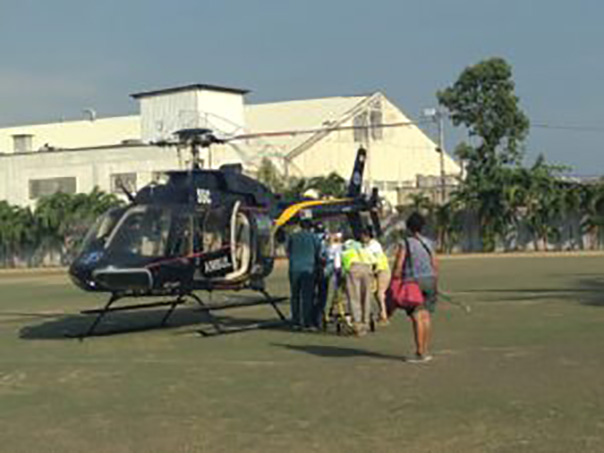 La Secretaría de Salud Guerrero continúa de manera interrumpida los traslados en ambulancia aérea