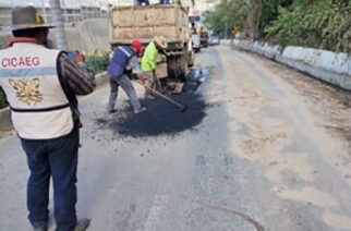 Continúan los trabajos de reparación de baches ocasionados por el Huracán “Otis”