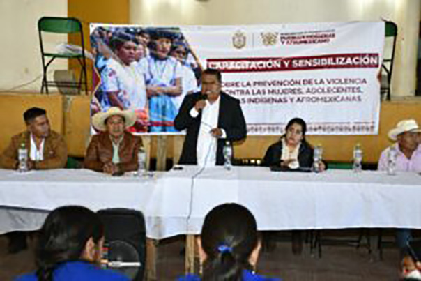 Realiza la SEDEPIA el Taller de Capacitación y Sensibilización sobre la prevención de la Violencia contra las Mujeres en Metlatonoc